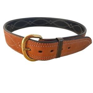 Bianchi #B10 belt 36 brown belt in excellent condition solid brass